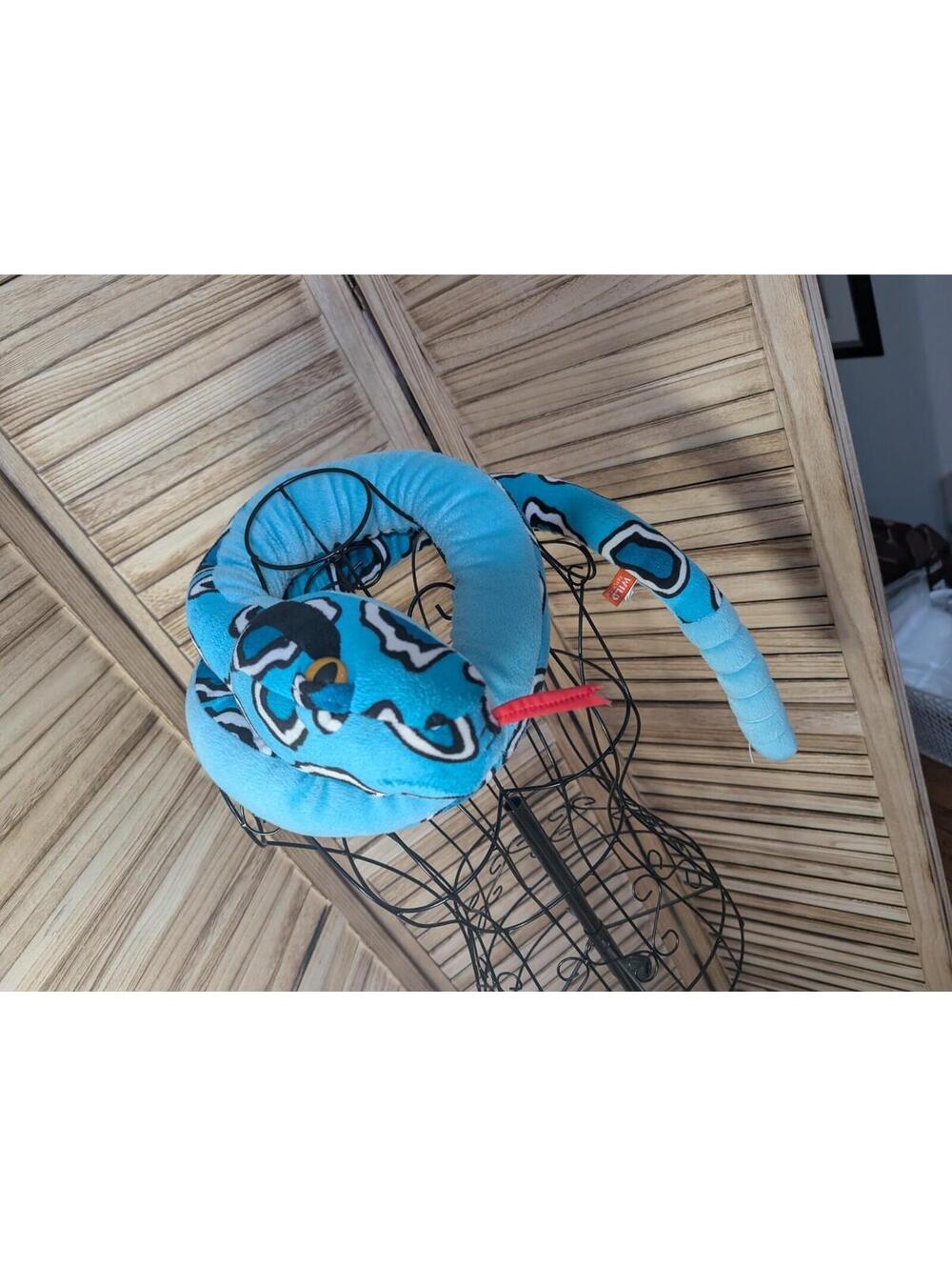 Wild Republic Rattlesnake‎ Plush Blue Black White 50" Long Stuffed Animal